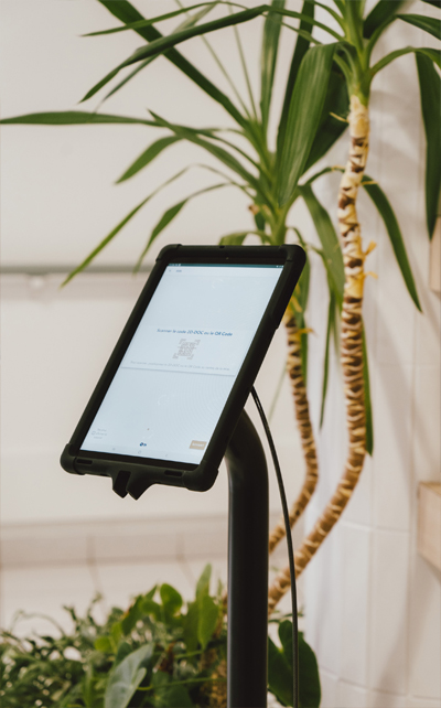 Charge des tablettes